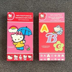 Hello Kitty Greetings Salutations & Hello Kitty Font Cricut Cartridge Bundle